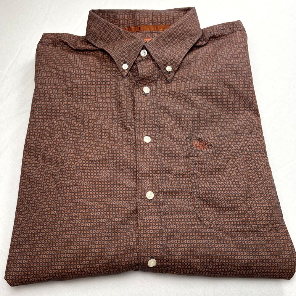 Panhandle Slim Rough Stock Mens XL Long Sleeve Button Up Shirt Designed In Texas